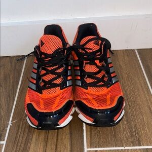 Adidas Orange and Black Running Shoes